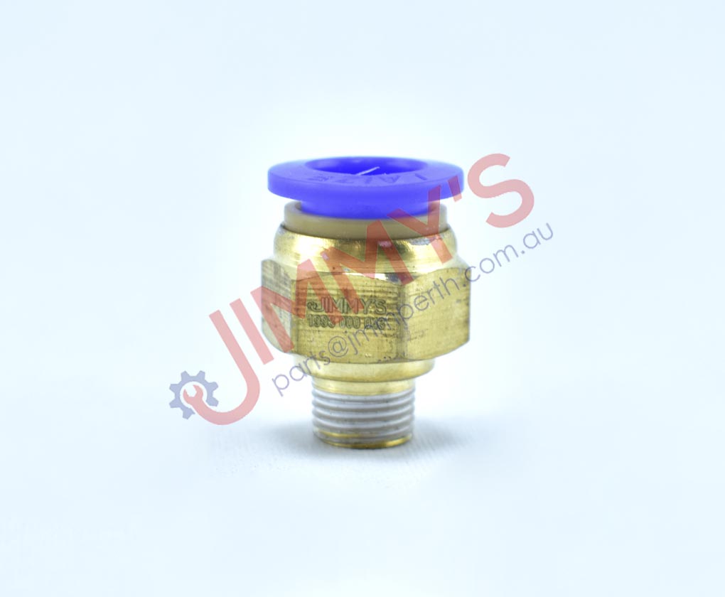 1998 000 043 – Tube Male Adaptor with Push in 10, 24 Thread Fitting