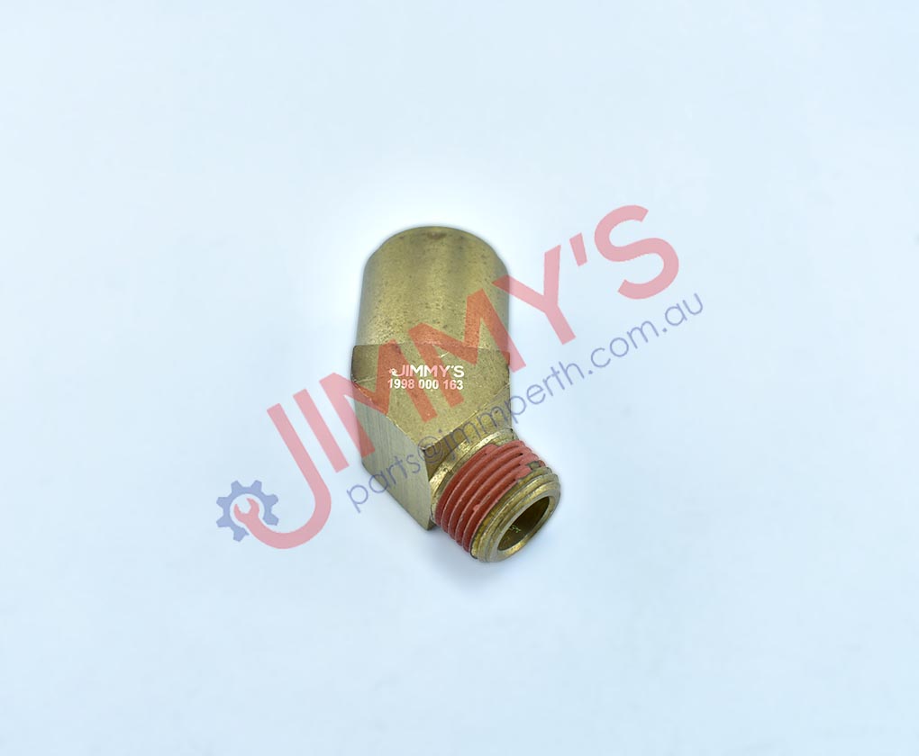 1998 000 163 – Male Thread 3/8 with Push in 5/8 Fitting for Plastic Tube Brake
