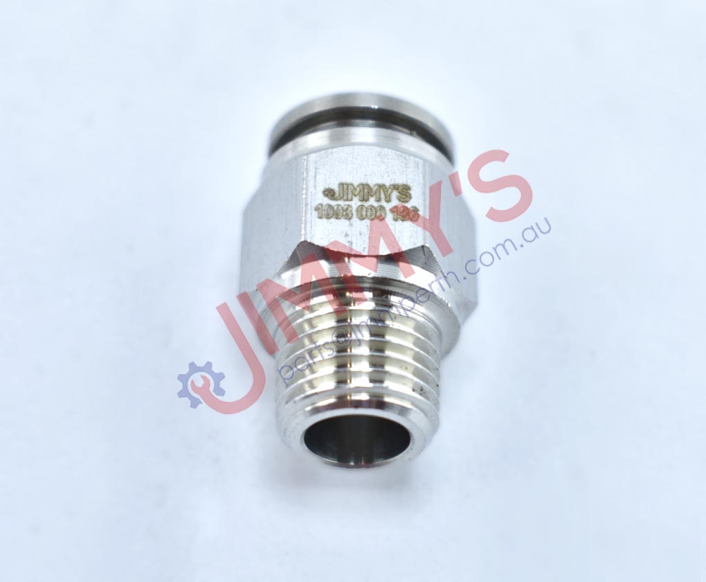 1998 000 186 – Male Thread 1/4 with Push in 3/8 Fitting