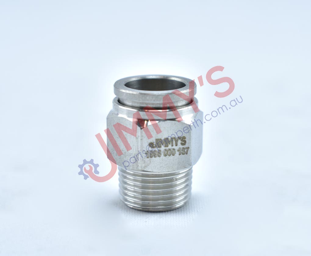1998 000 187 – 3/8 Male Thread with 1/2 Push in Fitting