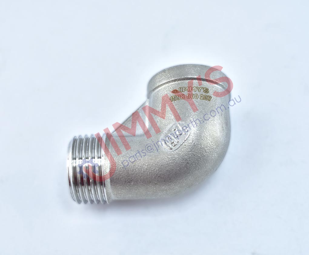 1998 000 237 – 1/2 SS Male to Female Elbow Fitting