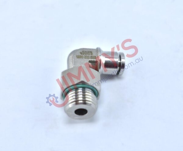 1998 000 506 – Brake Fitting M16 Male Thread x 6mm Push in Brake Elbow Fitting